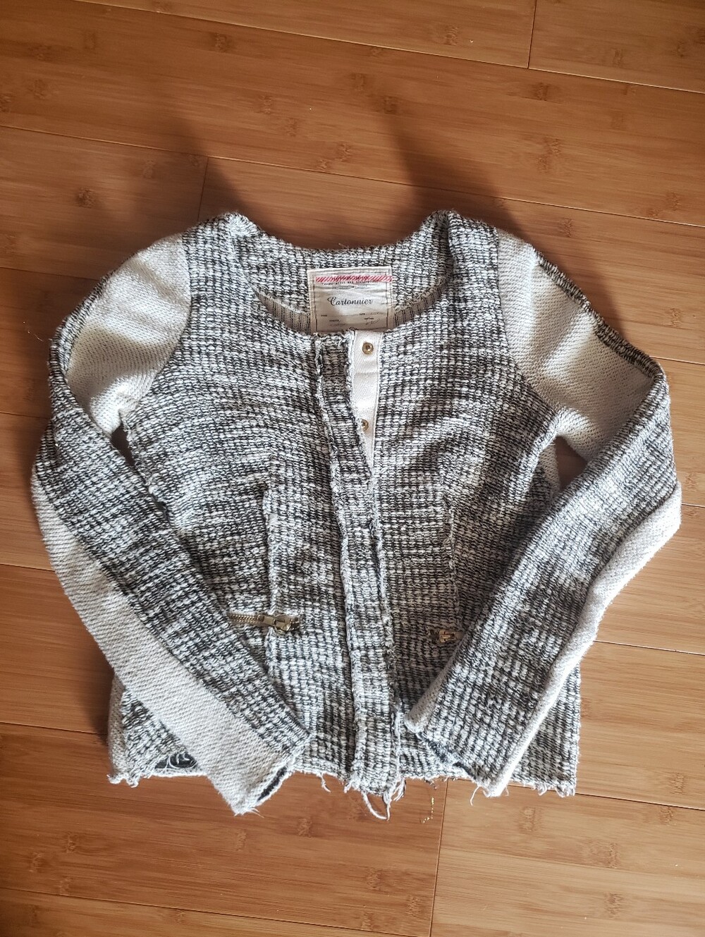 Cartonnier Knit Tweed Jacket XS